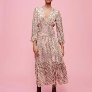 Vestido de muselina estampado