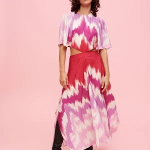 Vestido pañuelo asimétrico tie and dye