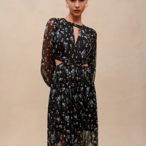 Vestido largo calado