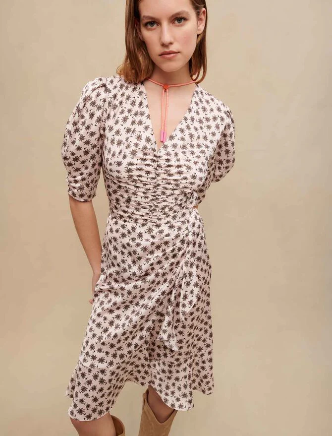 Vestido con estampado de palmeras - Imagen 4