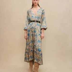 Vestido largo estampado