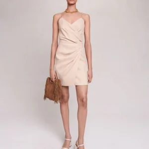 Vestido corto drapeado