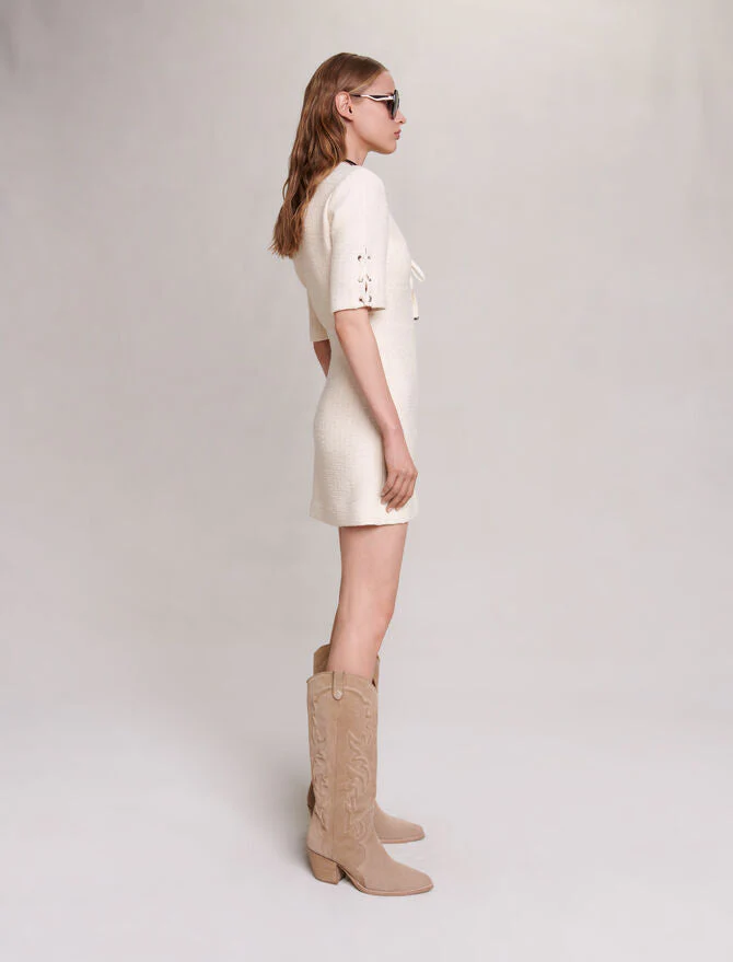 Vestido corto de tweed - Imagen 3