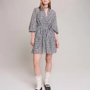 Vestido corto con estampado