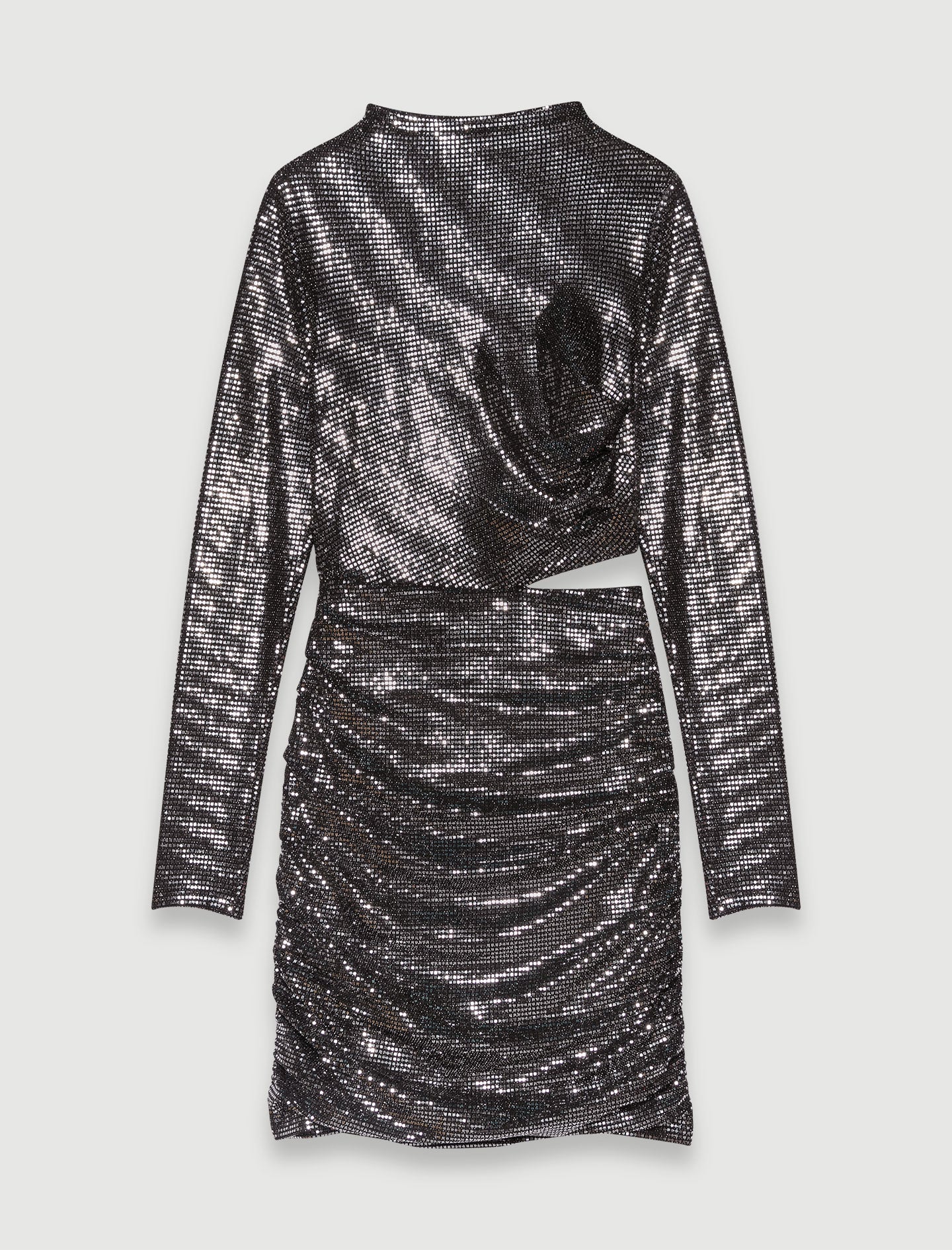 Vestido corto plateado - Imagen 5