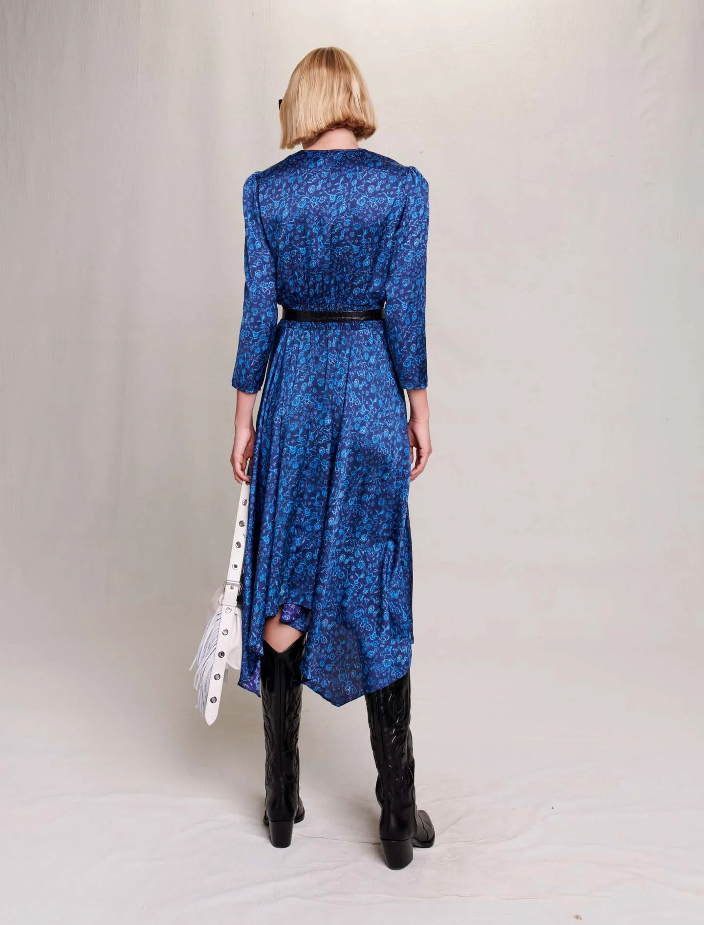 Vestido midi con estampado orgánico - Imagen 4