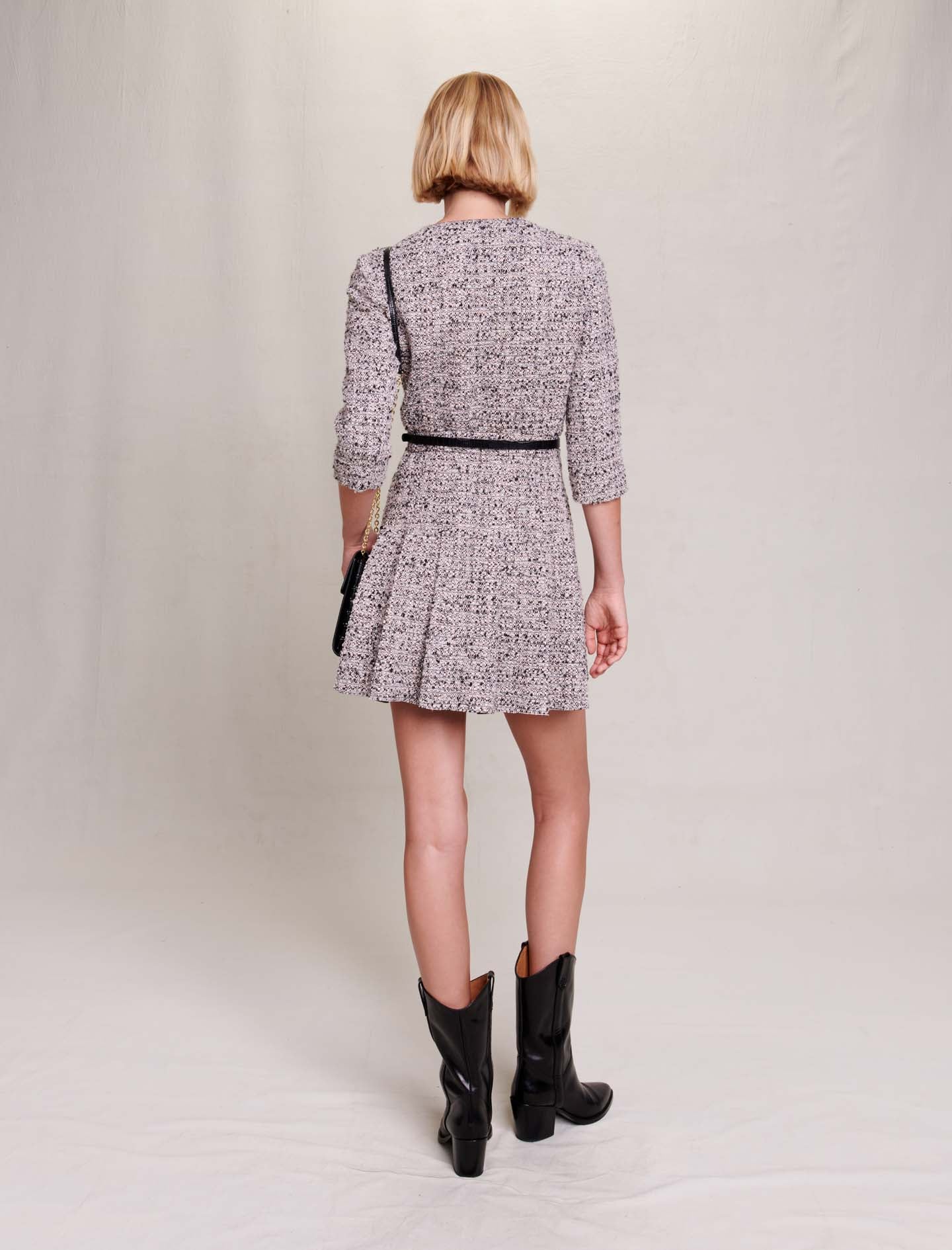 Vestido corto de tweed - Imagen 3