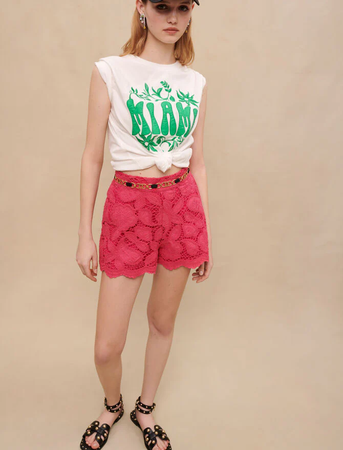 Short guipur calado - Imagen 4