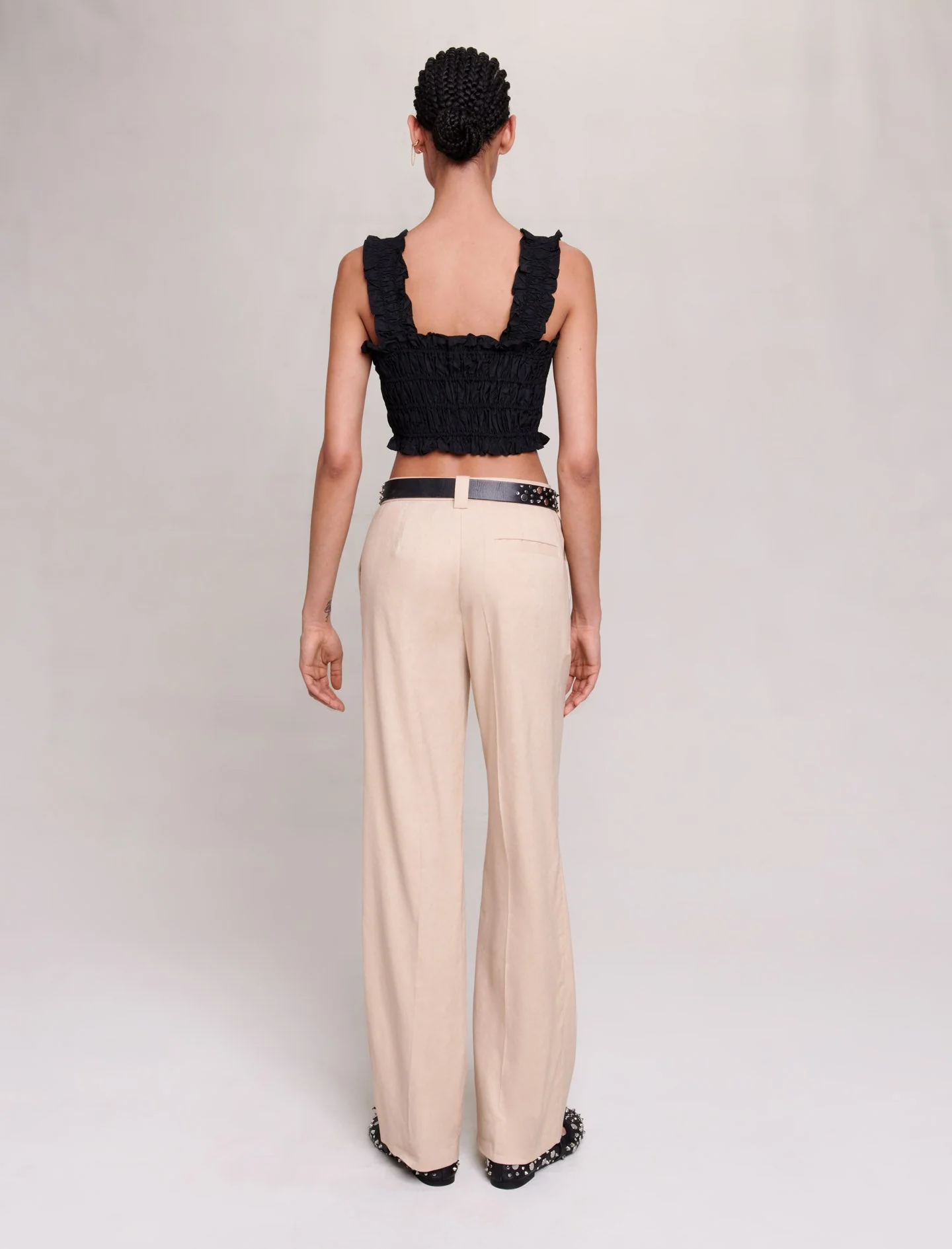 Top corto fruncido - Imagen 4