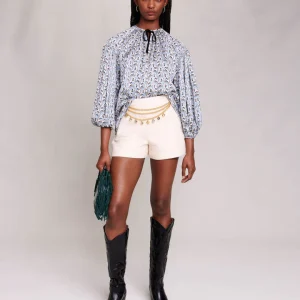 Blusa ancha satinada