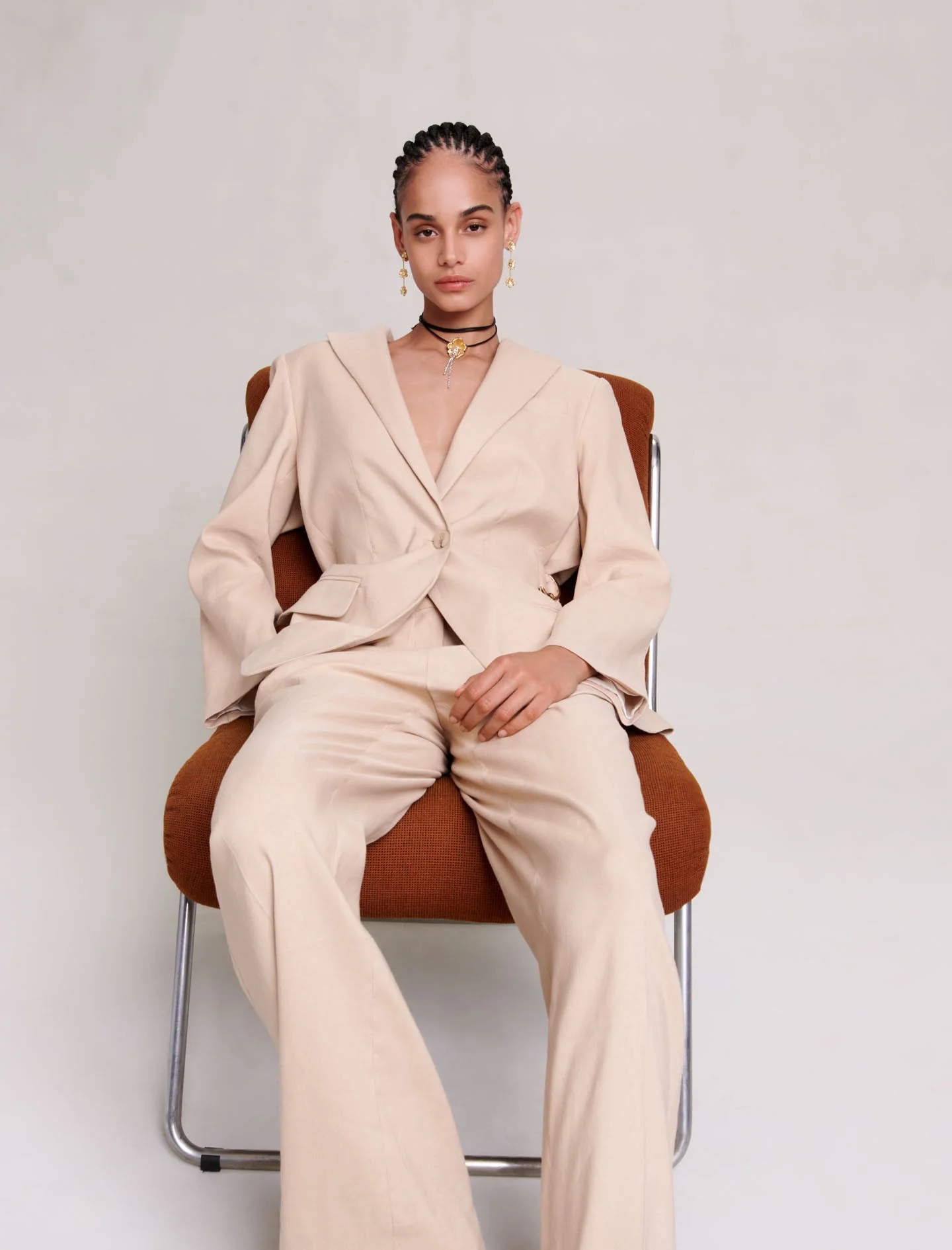 Cazadora oversize Vosta Beige - Imagen 5