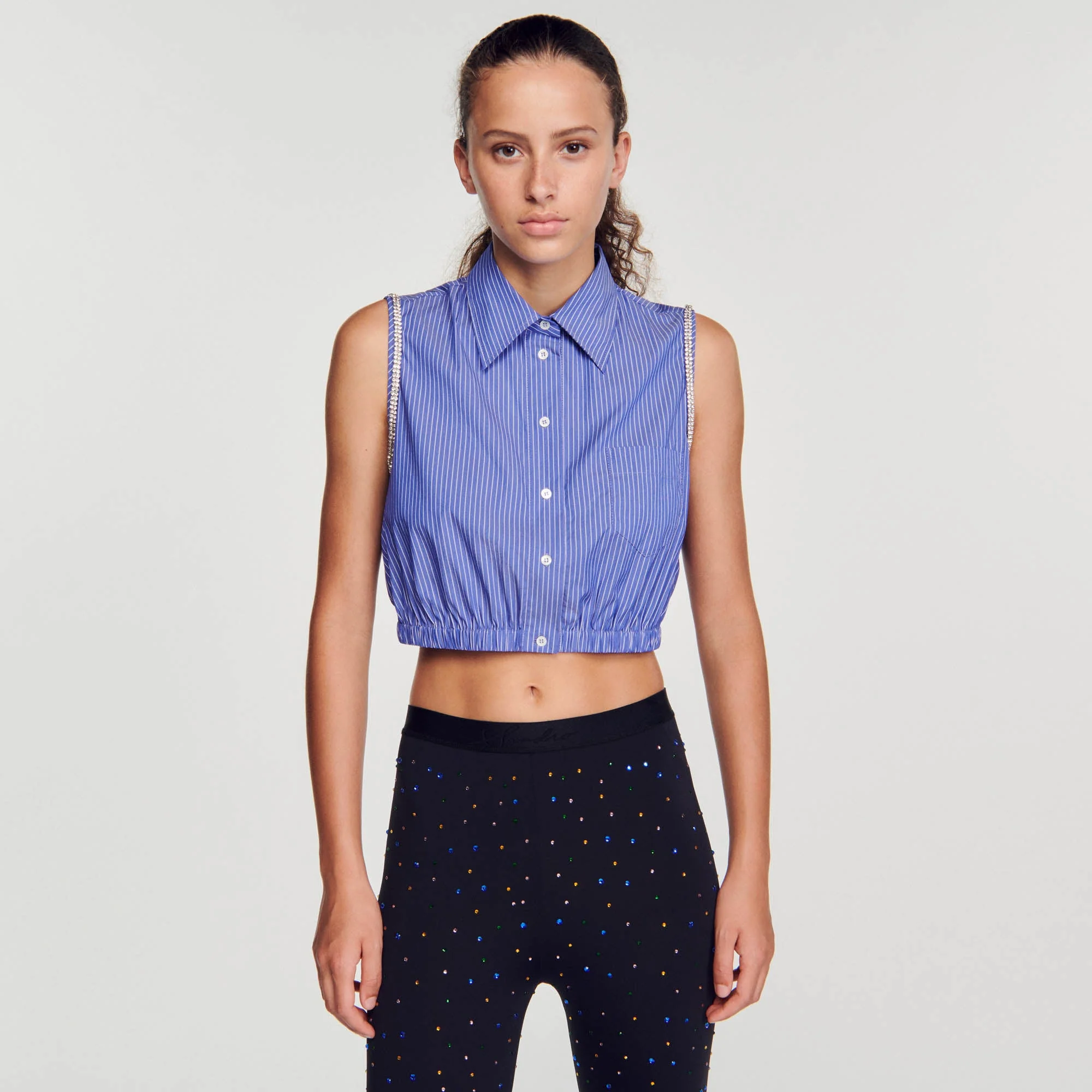 Camisa corta de rayas - Imagen 5