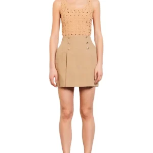 Falda Parisa Camello