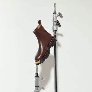 Botas de piel de suela de goma dentada