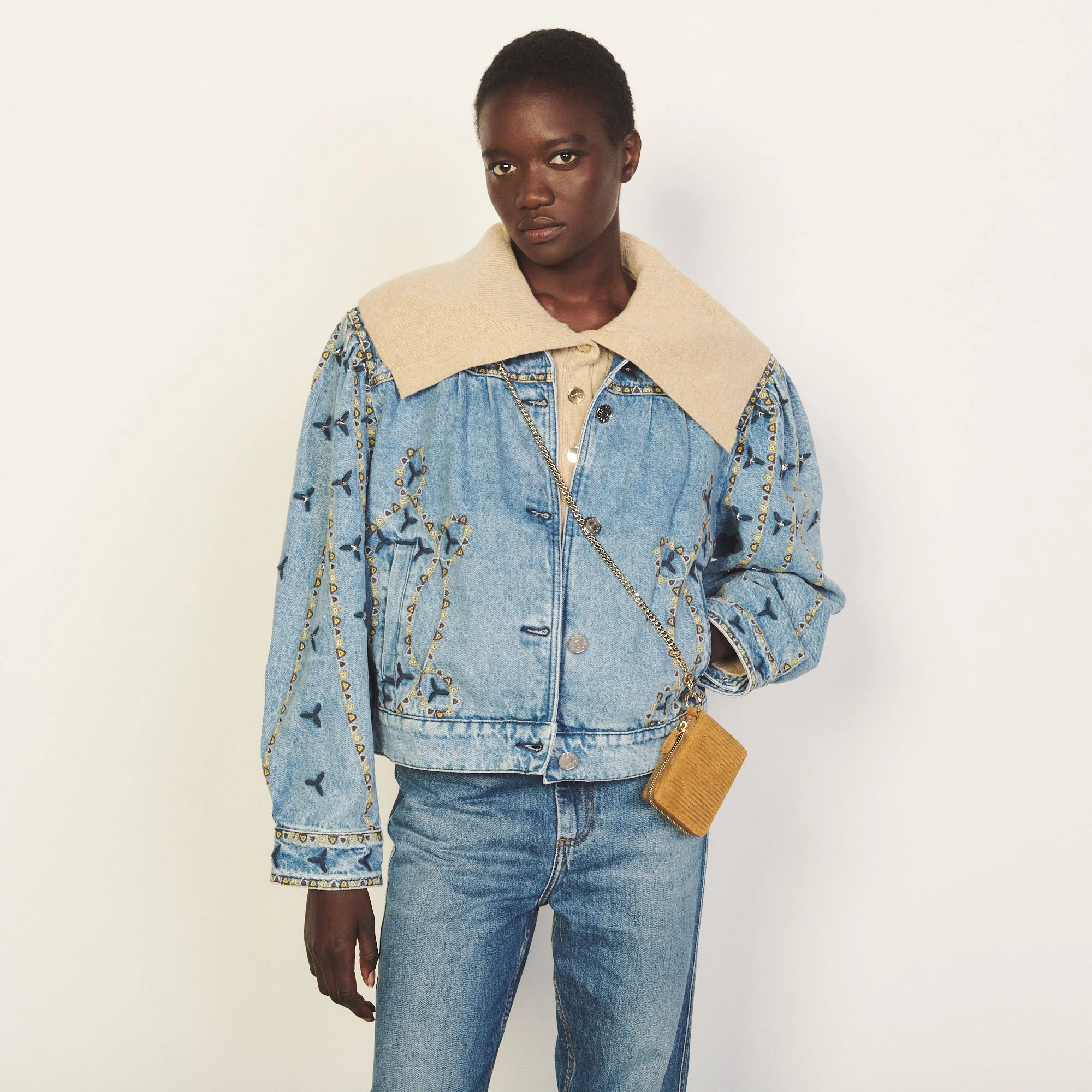 Cazadora Jackie Azul Mezclilla Vintage