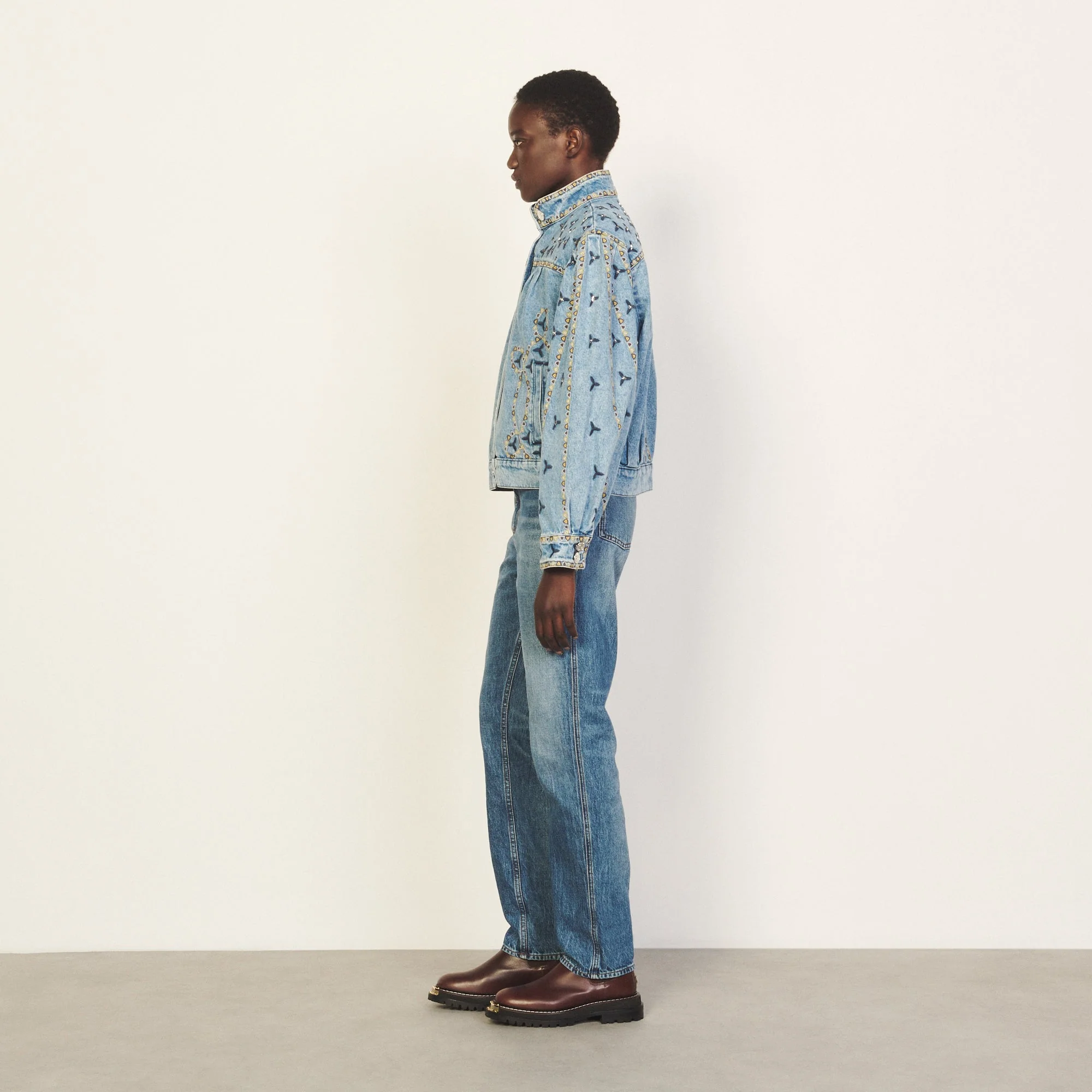 Cazadora Jackie Azul Mezclilla Vintage - Imagen 3