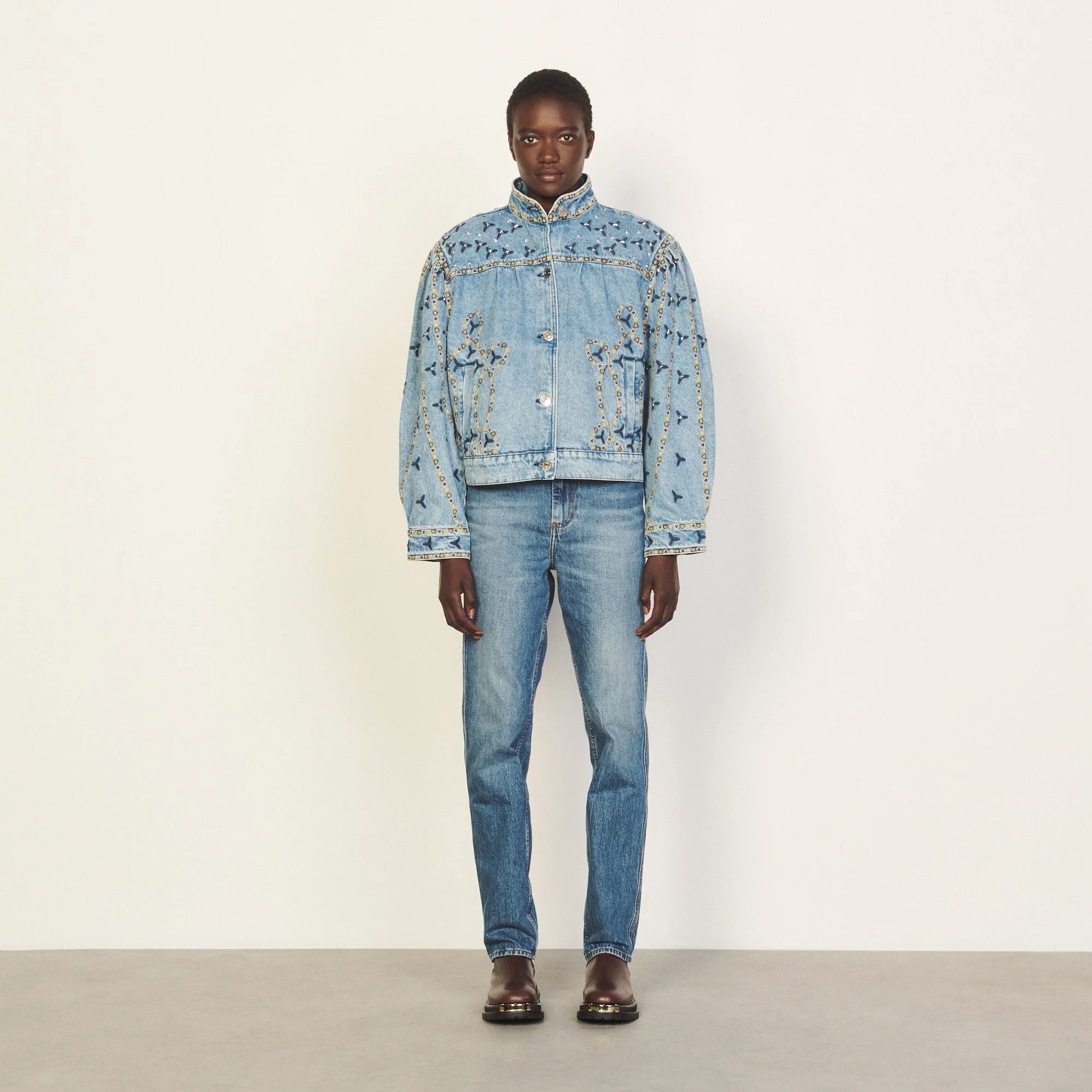 Cazadora Jackie Azul Mezclilla Vintage - Imagen 5