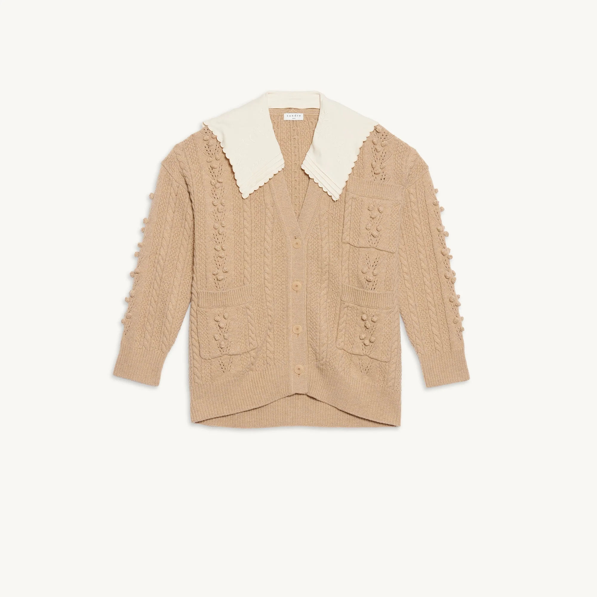 Cardigan de punto con cuello - Imagen 6