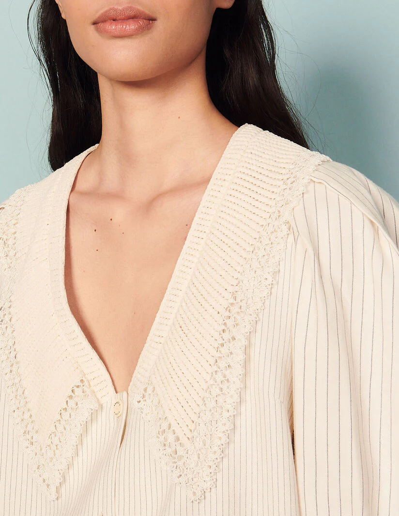 Blusa Clairon Ecru - Imagen 4