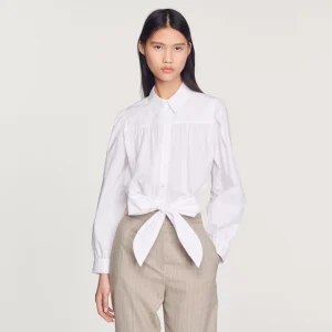 Camisa corta anudable