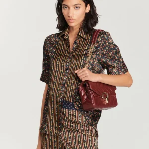 Camisa floral de manga corta