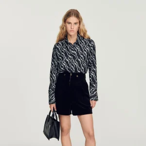 Camisa fluida estampada