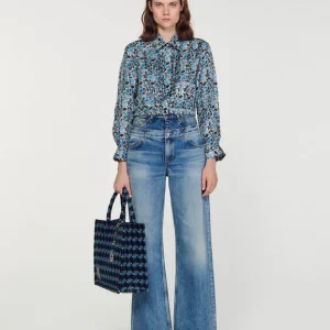 Camisa corta de seda