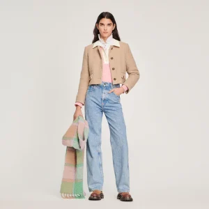 Vaquero recto con strass