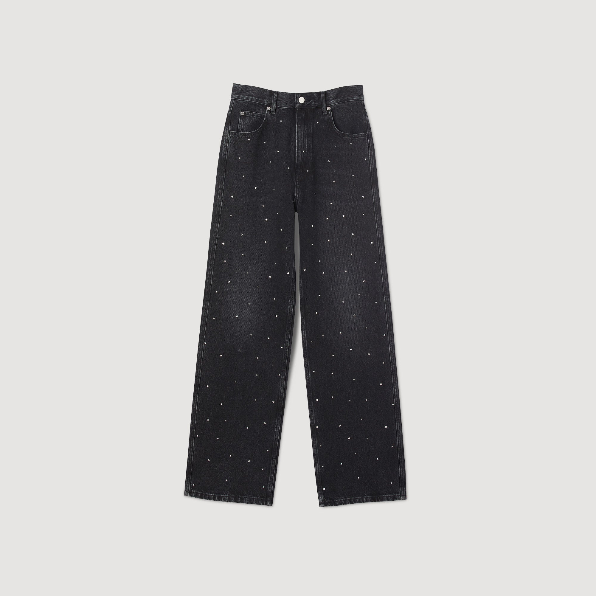 Pantalón vaquero con estrás - Imagen 7