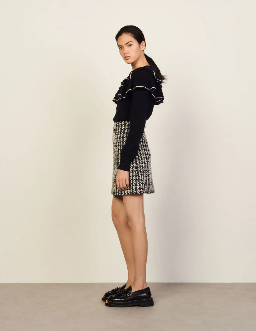 Falda Tejida Jacinta Azul Marino - Imagen 3