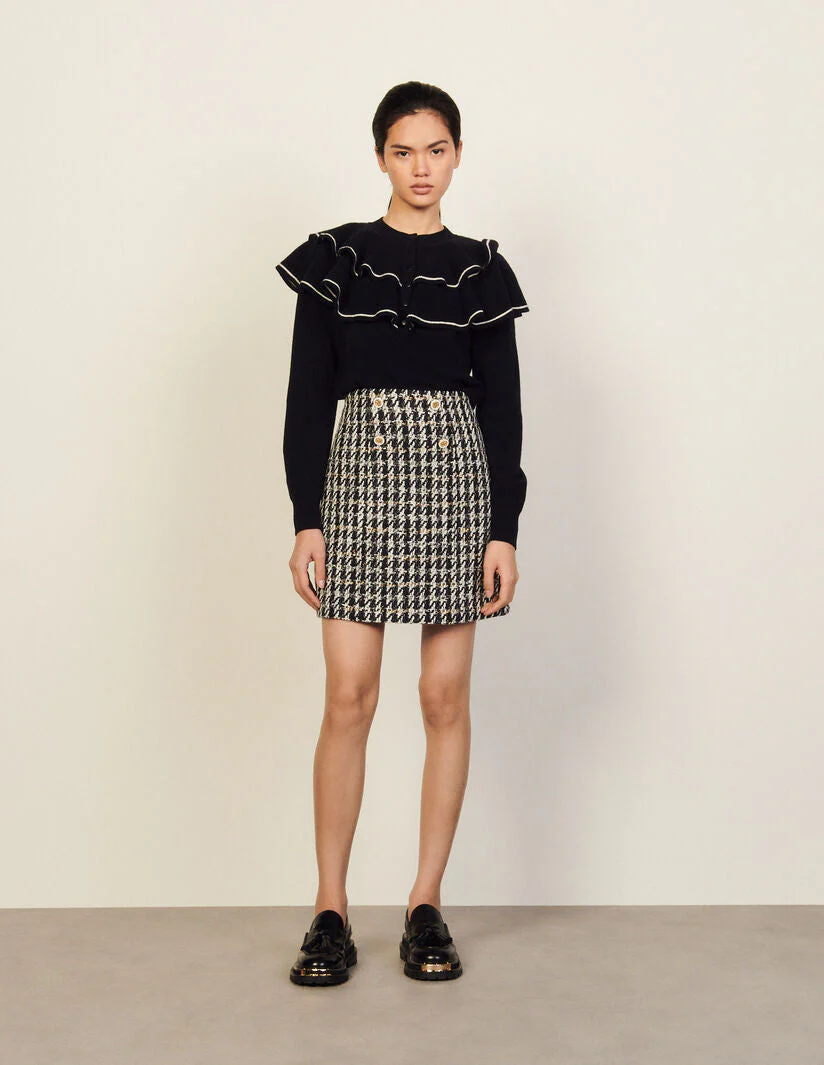 Falda Tejida Jacinta Azul Marino - Imagen 4