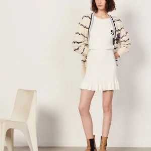 Falda corta de punto