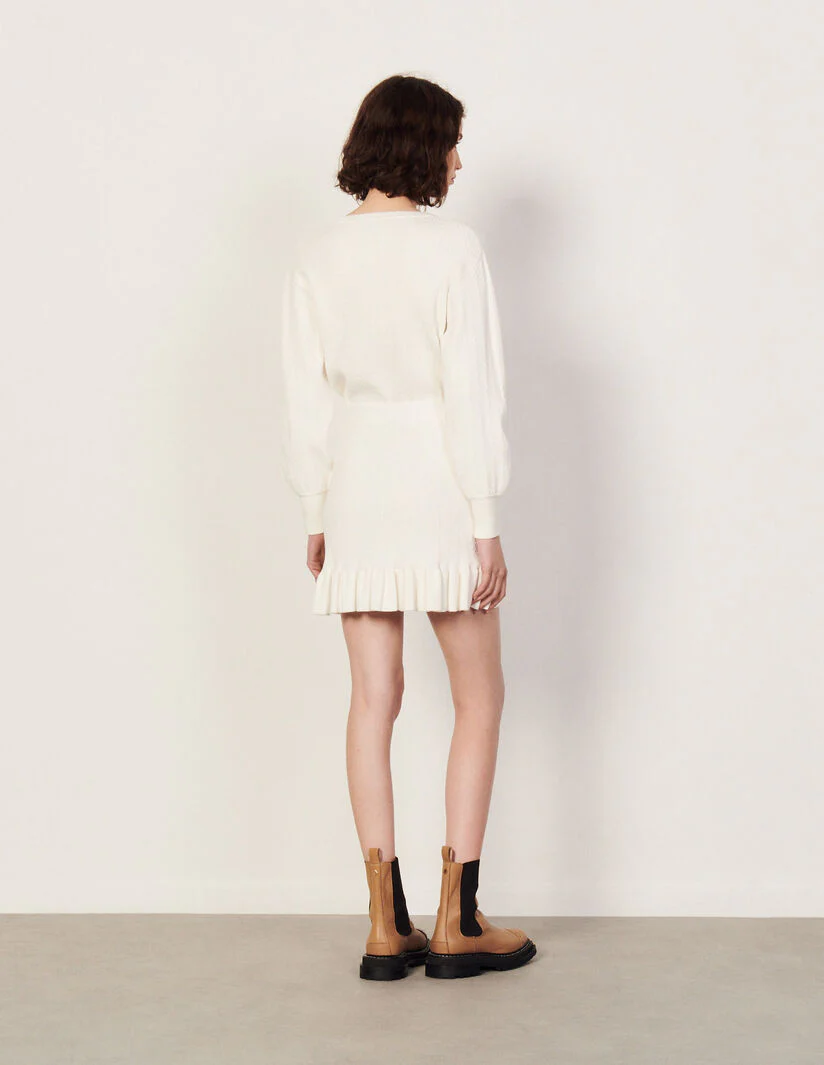 Falda Tejida Soline Ecru - Imagen 4