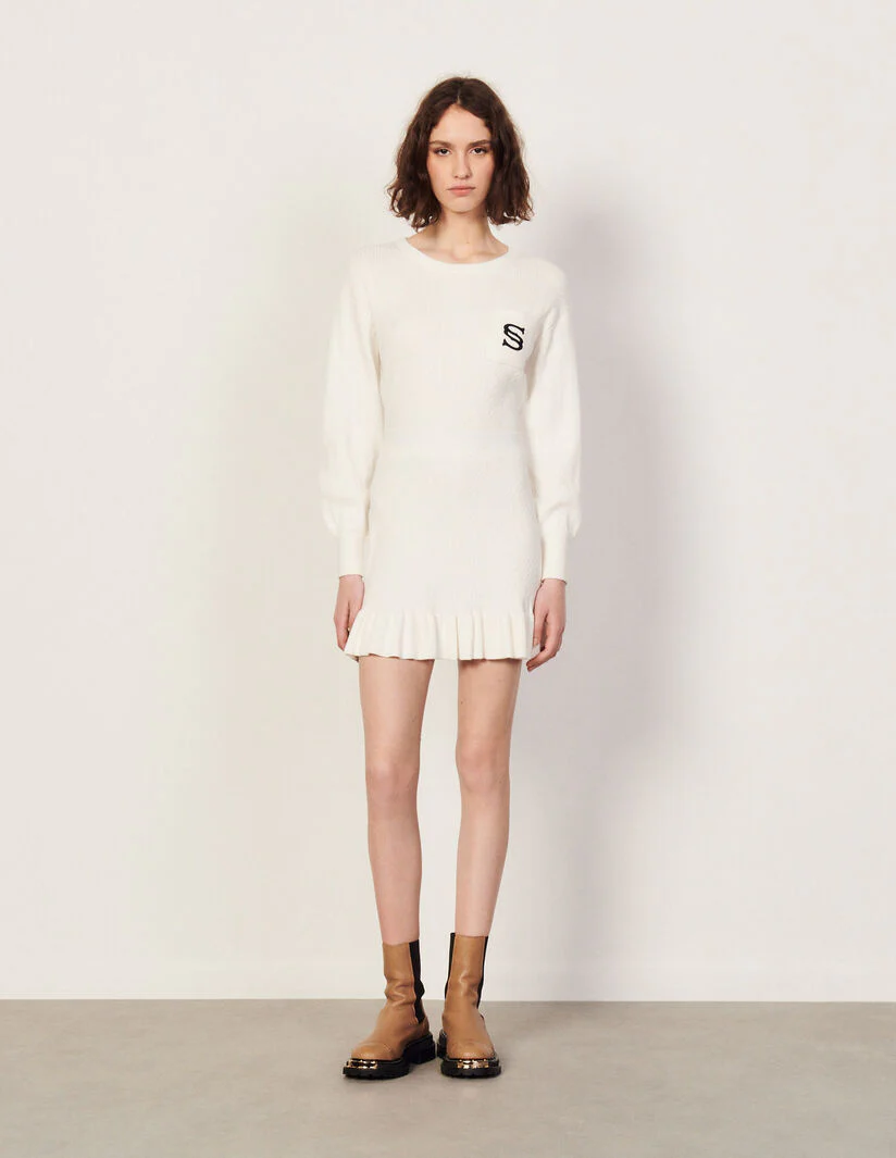 Falda Tejida Soline Ecru