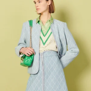 Falda Tejida Amaya Azul Marino