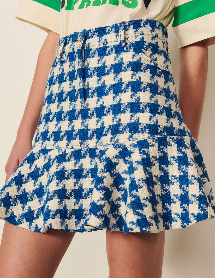 Falda Tejida Sixtine Azul Marino - Imagen 4