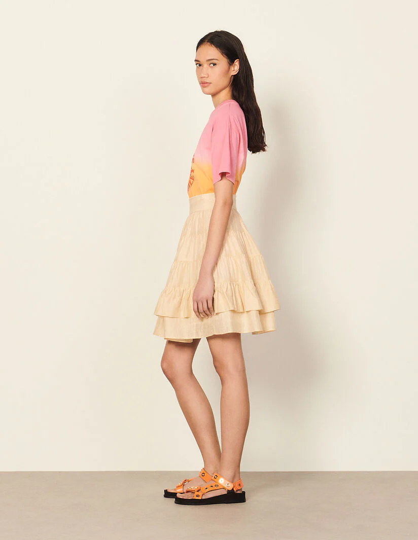 Falda Tejida Fanfan Beige - Imagen 3