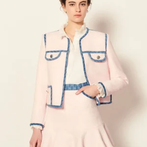 Falda Tejida Polene Rosa