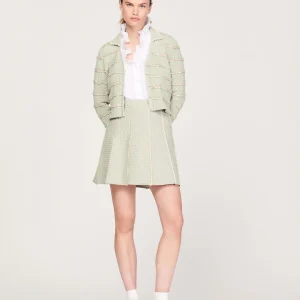 Falda corta de punto