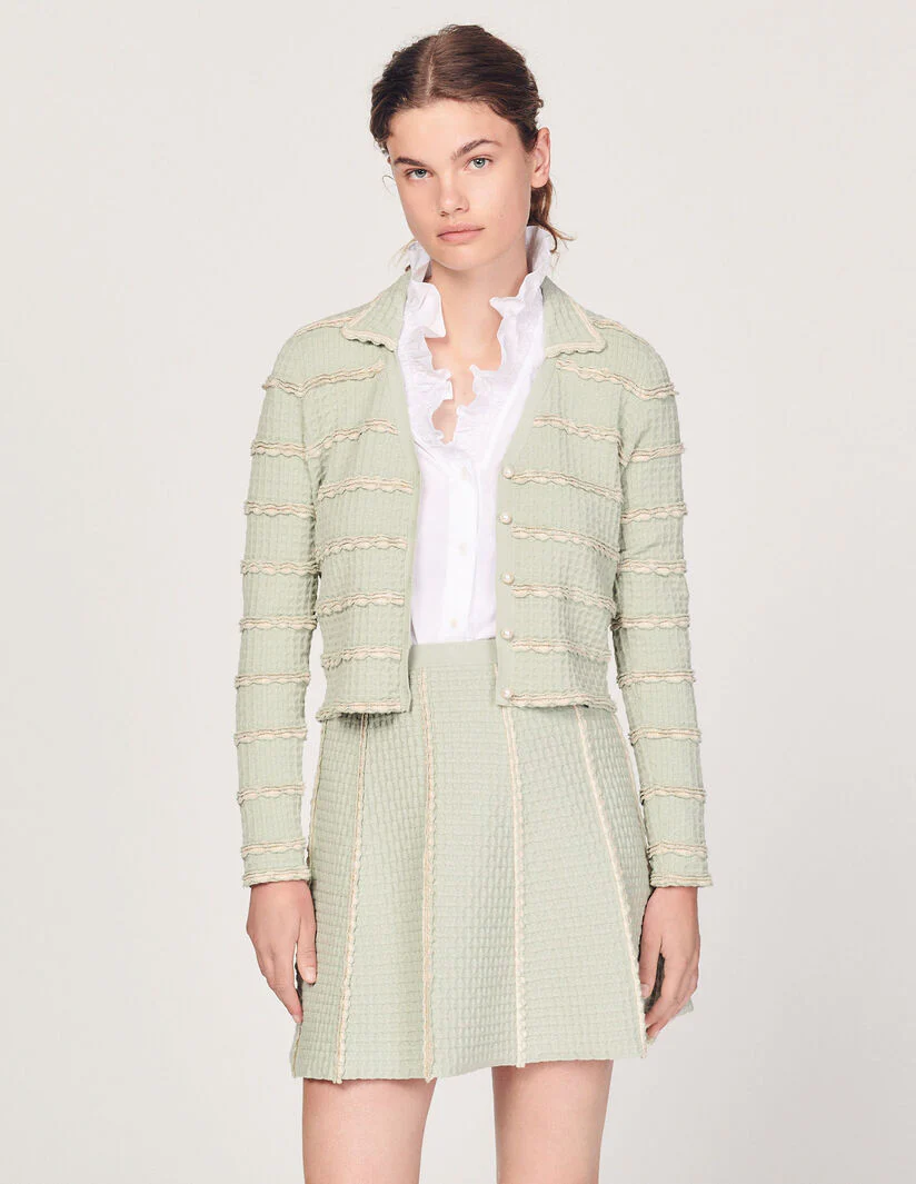 Falda corta de punto - Imagen 3