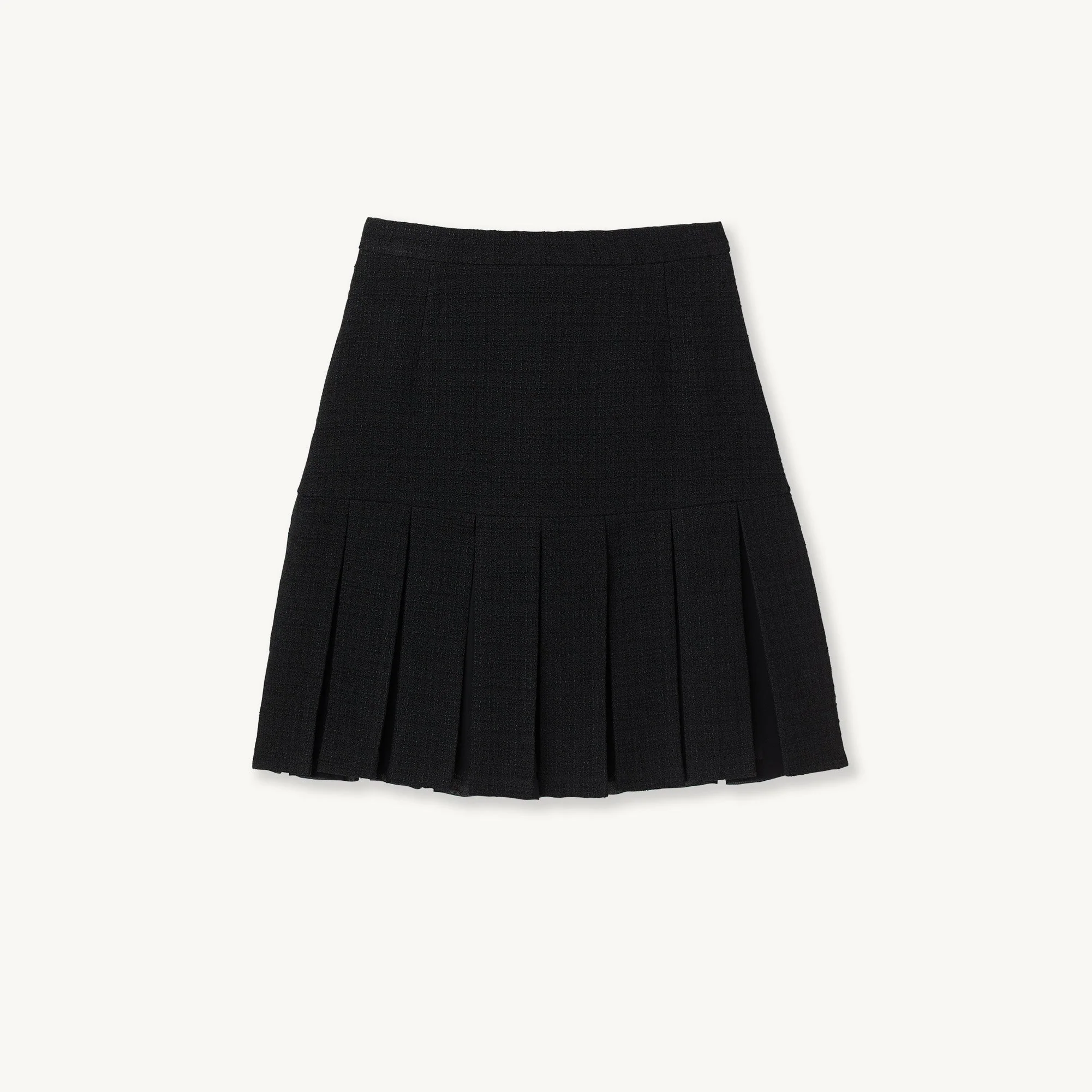 Falda de tweed con pliegues - Imagen 6