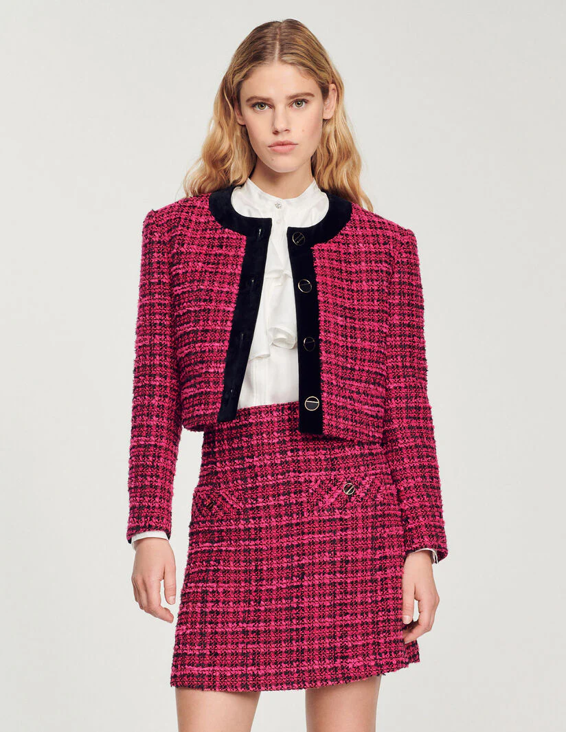 Falda corta de tweed - Imagen 3