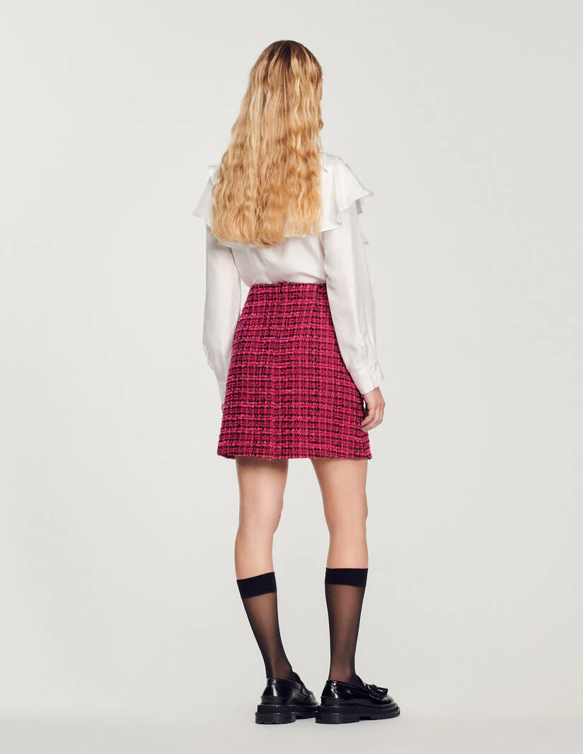 Falda corta de tweed - Imagen 4