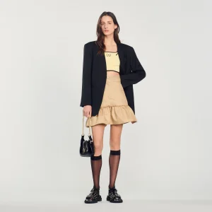 Falda plisada tejida