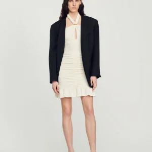 Falda corta fruncida