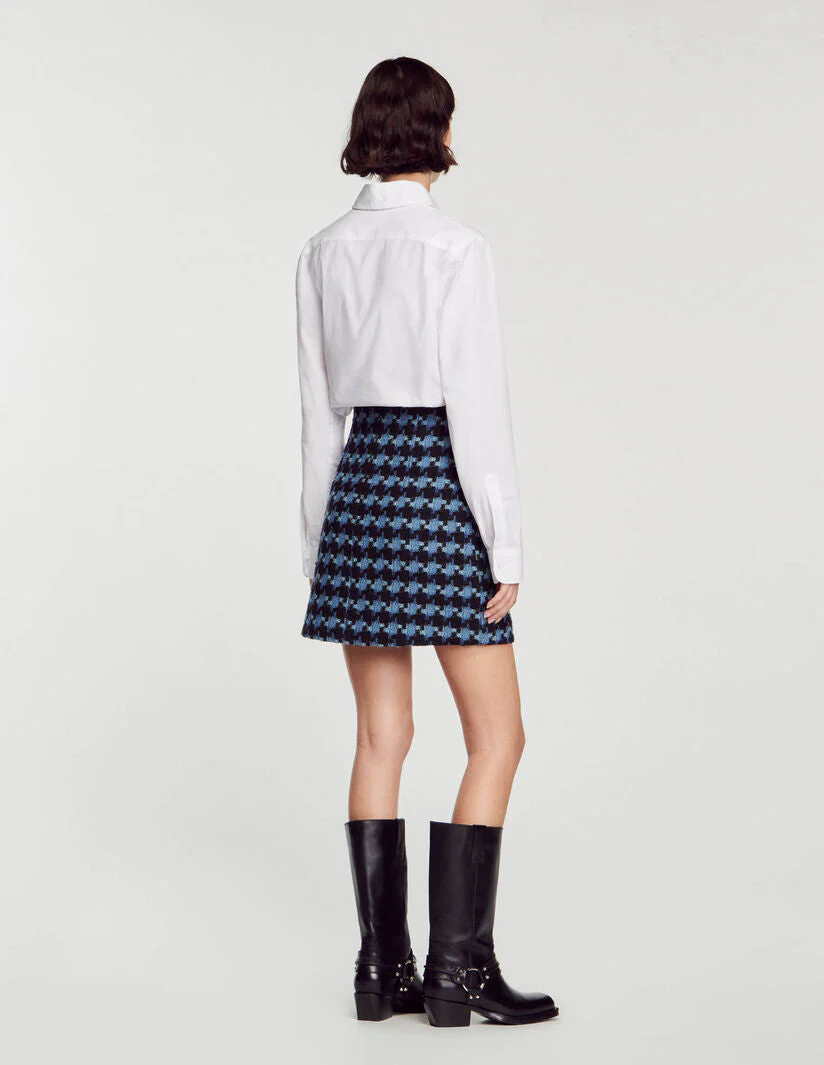 Falda corta de tweed - Imagen 4