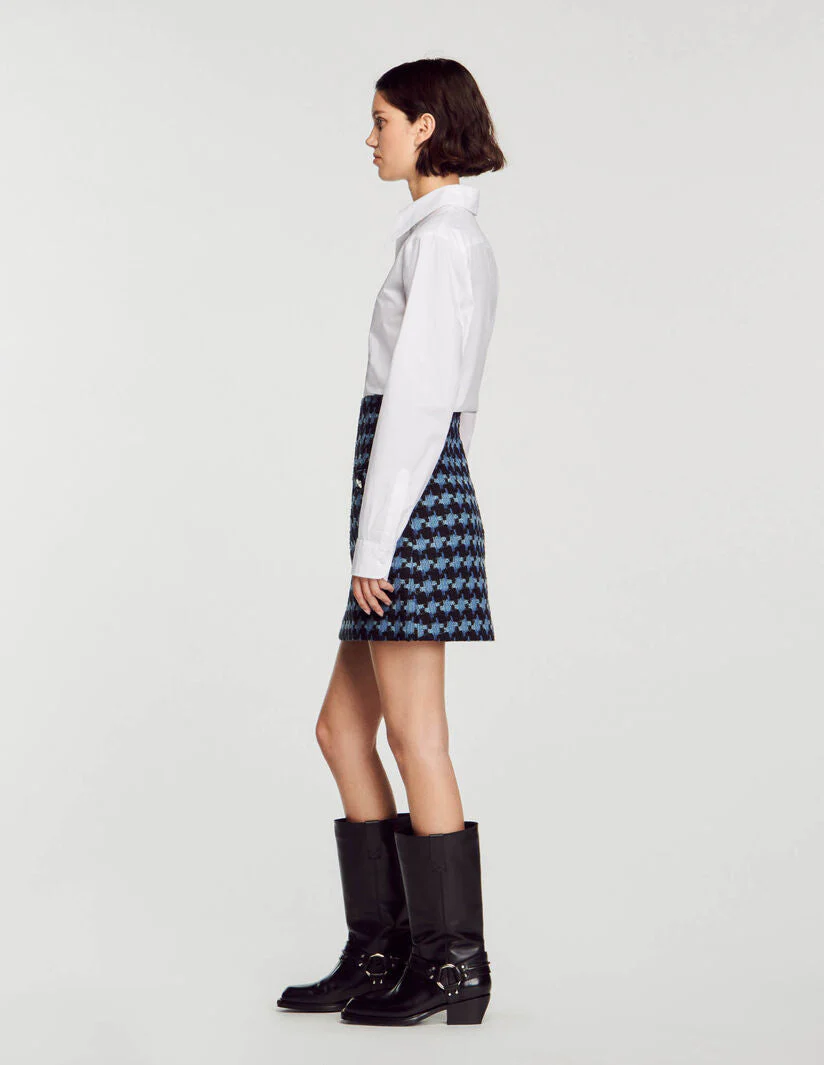 Falda corta de tweed - Imagen 5