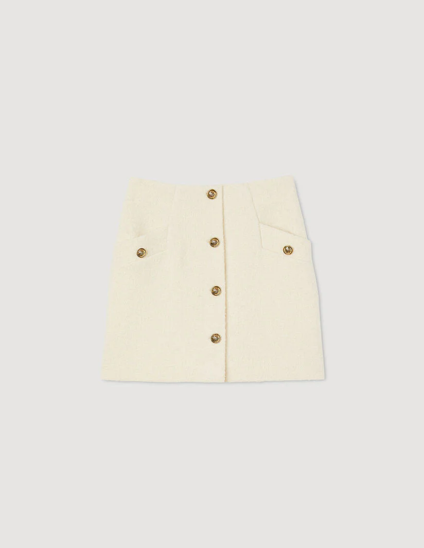 Falda corta de tejido de rizo - Imagen 7