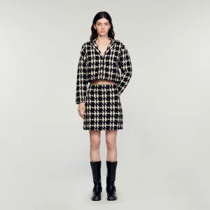 Falda corta de pata de gallo