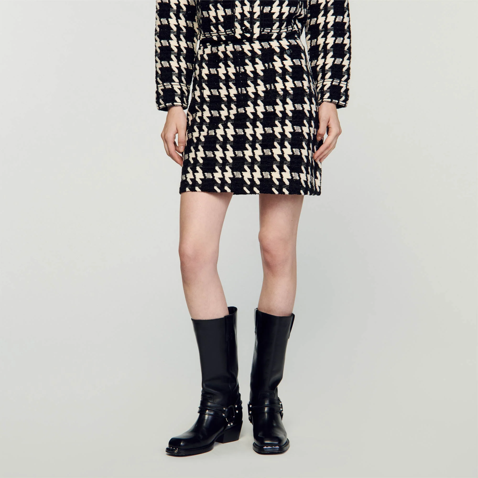 Falda corta de pata de gallo - Imagen 4